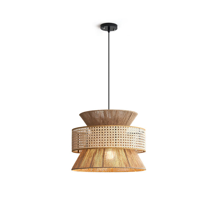 Handwoven Bamboo Pendant Lamp