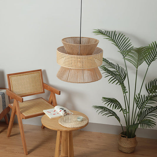 Handwoven Bamboo Pendant Lamp