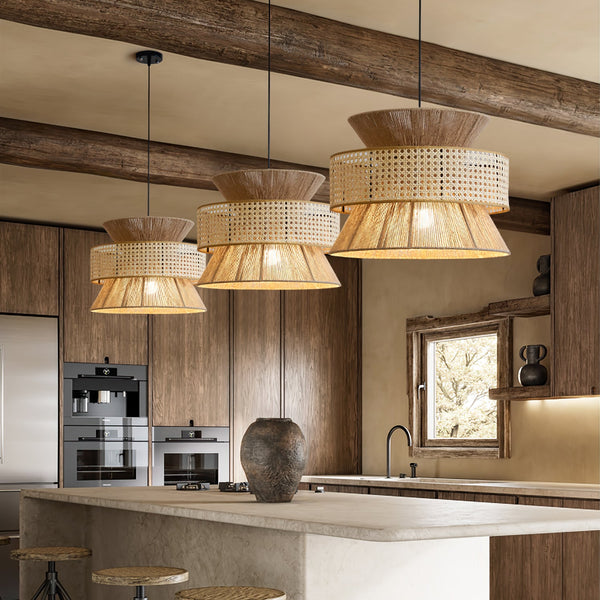 Handwoven Bamboo Pendant Lamp