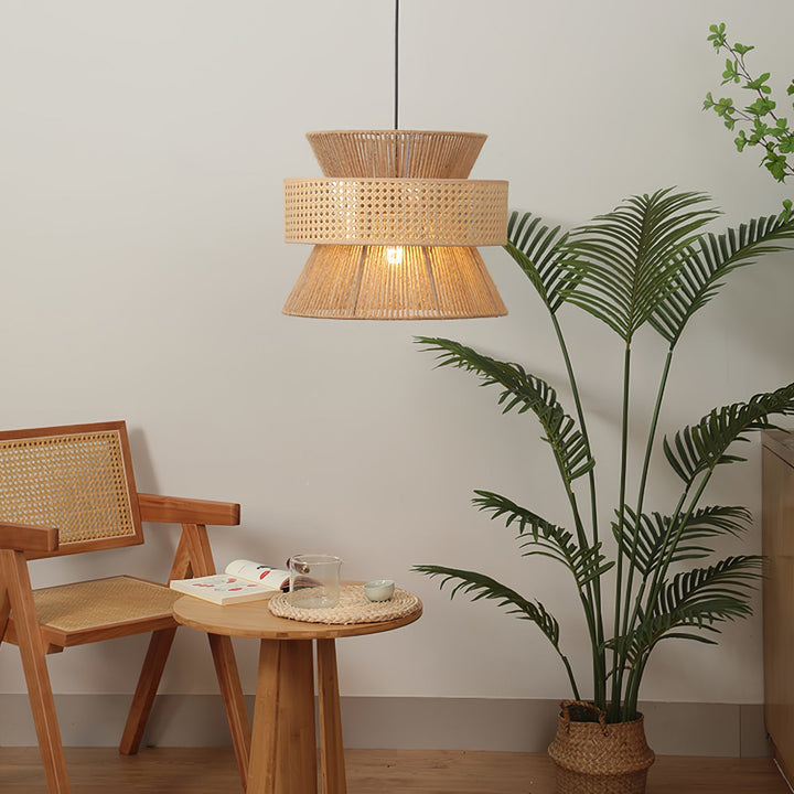 Handwoven Bamboo Pendant Lamp