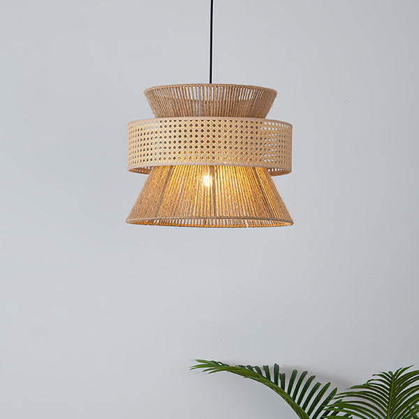 Handwoven Bamboo Pendant Lamp
