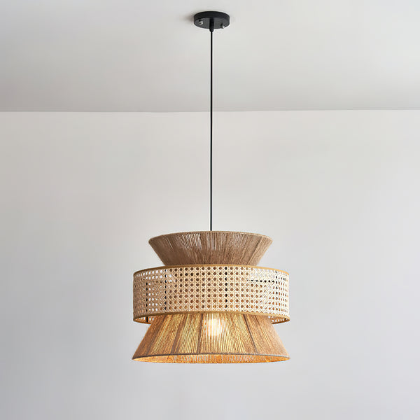 Handwoven Bamboo Pendant Lamp
