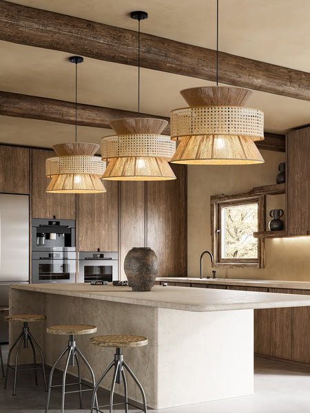 Handwoven Bamboo Pendant Lamp